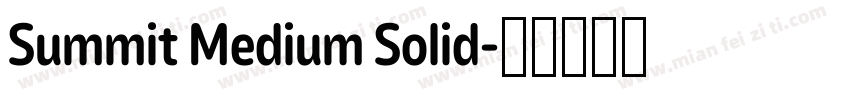 Summit Medium Solid字体转换